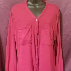Rouge Collection Button Down Top Size 1X